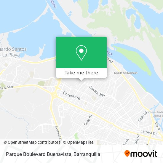 Parque Boulevard Buenavista map