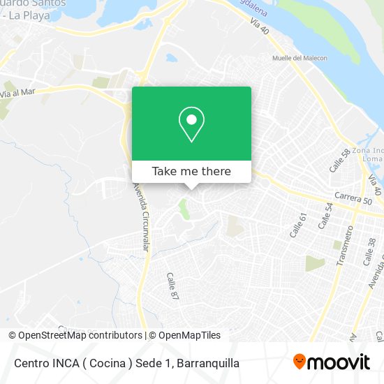 Centro INCA ( Cocina ) Sede 1 map