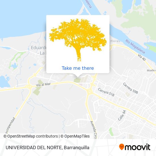 Mapa de UNIVERSIDAD DEL NORTE