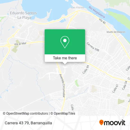 Carrera 43 79 map
