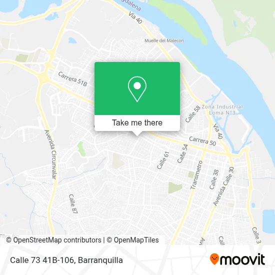 Mapa de Calle 73 41B-106