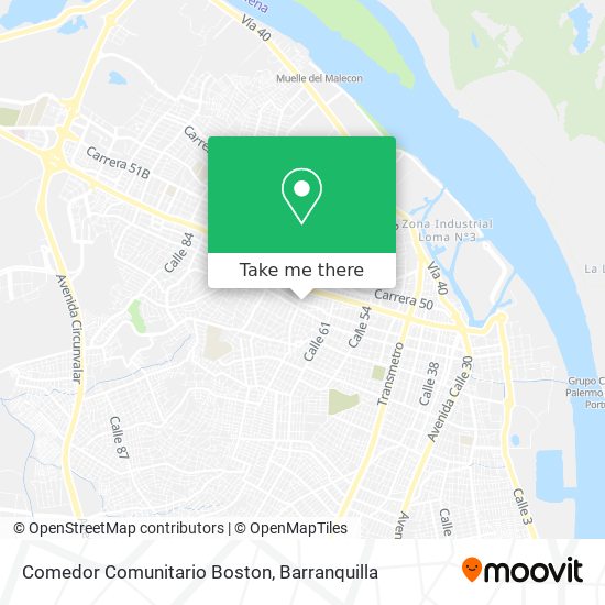 Comedor Comunitario Boston map
