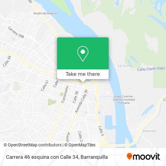 Mapa de Carrera 46 esquina con Calle 34