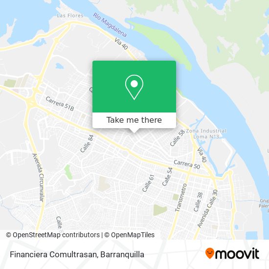 Financiera Comultrasan map