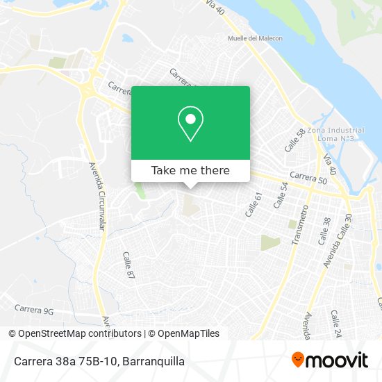 Carrera 38a 75B-10 map