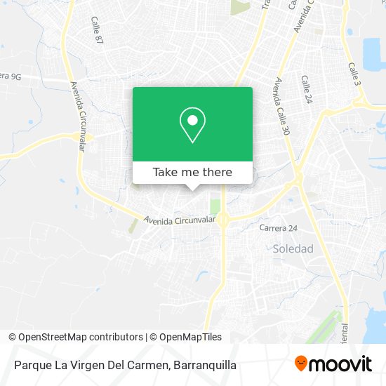 Parque La Virgen Del Carmen map