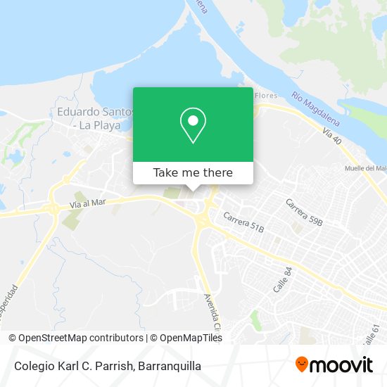 Colegio Karl C. Parrish map