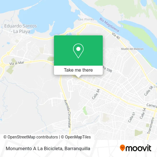 Monumento A La Bicicleta map
