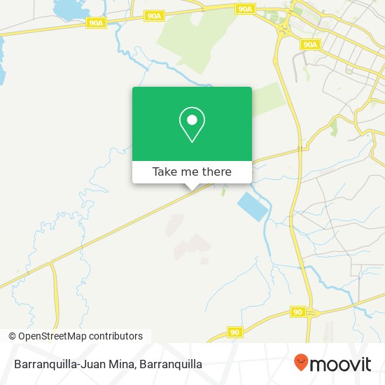 Barranquilla-Juan Mina map
