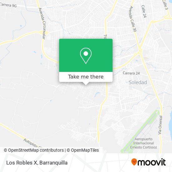 Mapa de Los Robles X