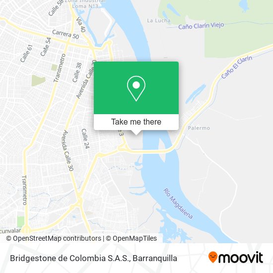 Mapa de Bridgestone de Colombia S.A.S.