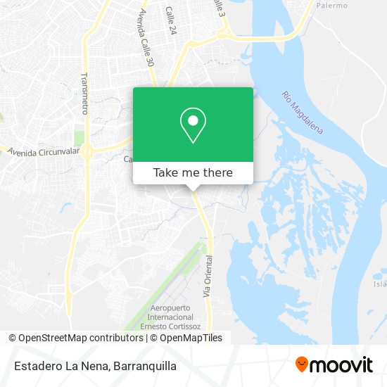 Mapa de Estadero La Nena
