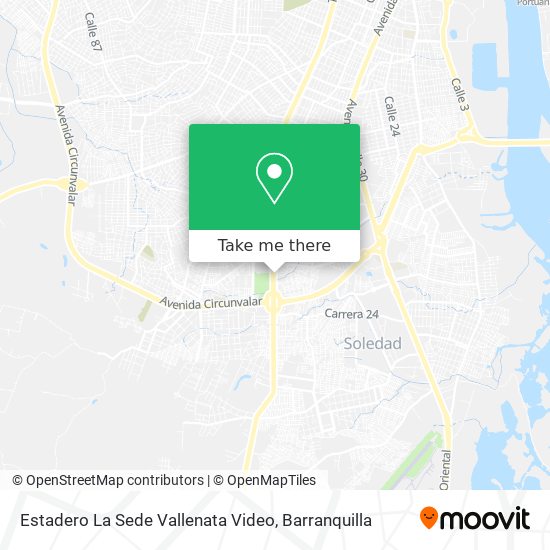 Mapa de Estadero La Sede Vallenata Video