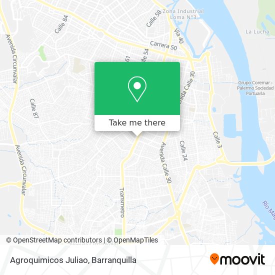 Agroquimicos Juliao map