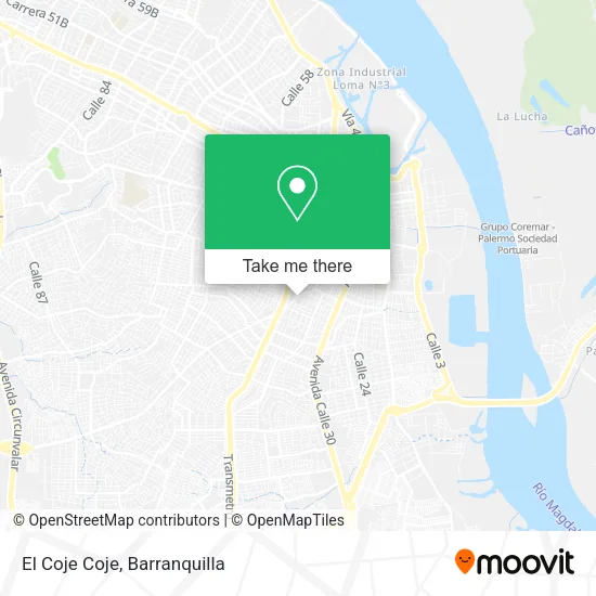 El Coje Coje map