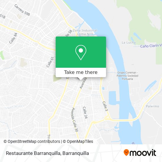 Restaurante Barranquilla map