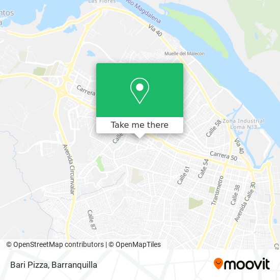 Bari Pizza map