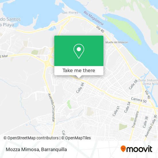 Mozza Mimosa map