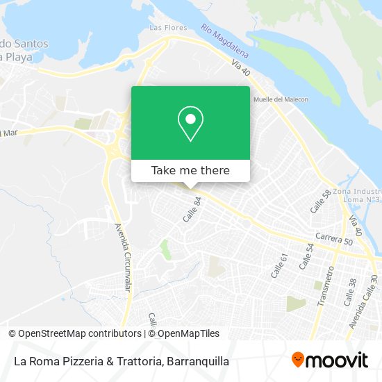 La Roma Pizzeria & Trattoria map