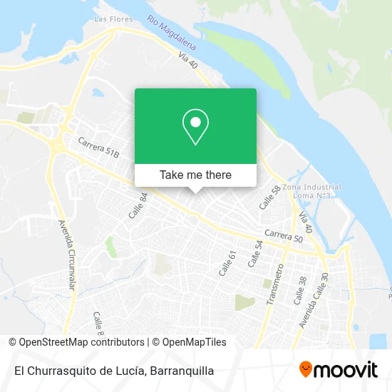 El Churrasquito de Lucía map