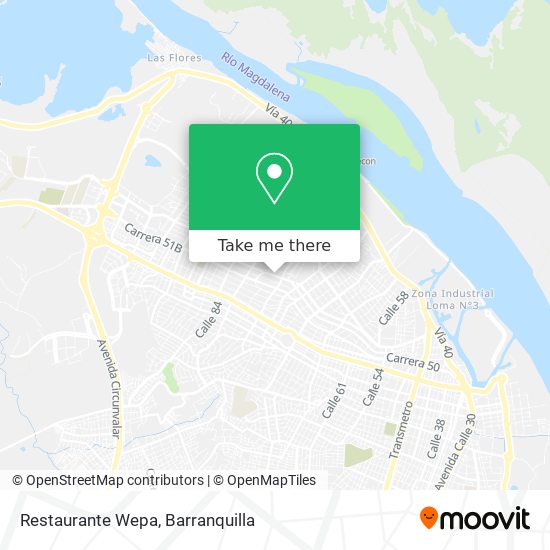 Restaurante Wepa map