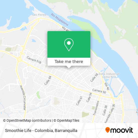 Mapa de Smoothie Life - Colombia