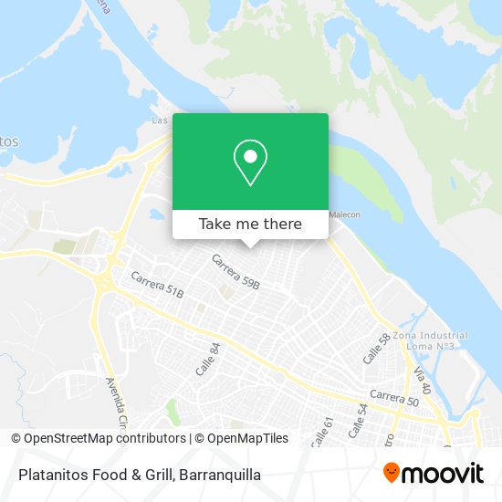 Platanitos Food & Grill map