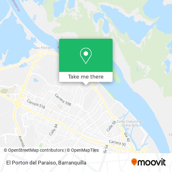 El Porton del Paraiso map