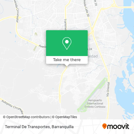 Terminal De Transportes map