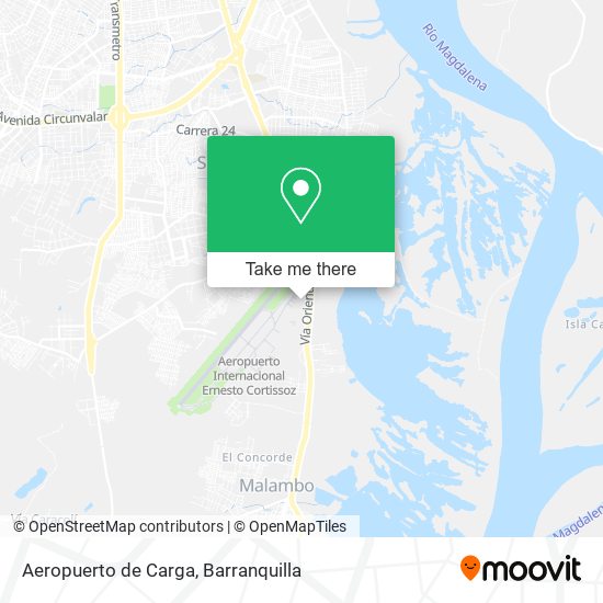 Mapa de Aeropuerto de Carga