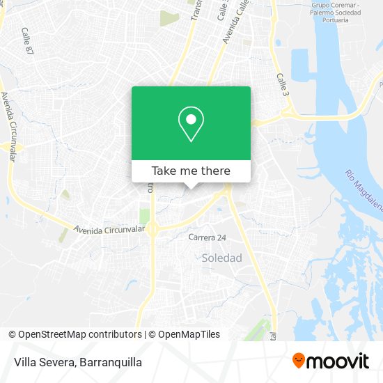 Villa Severa map
