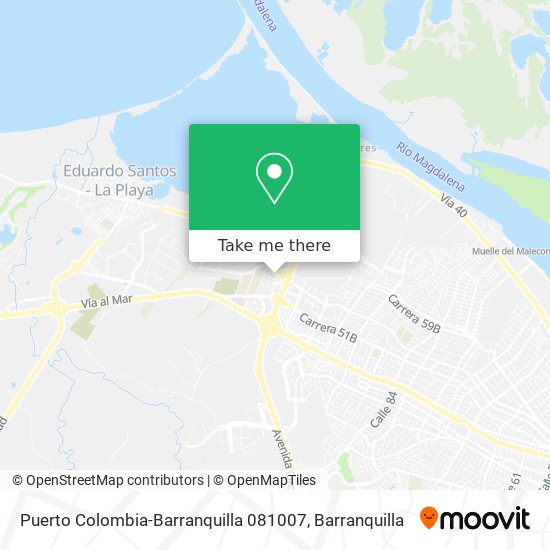 Puerto Colombia-Barranquilla 081007 map