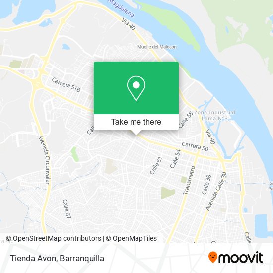 Mapa de Tienda Avon
