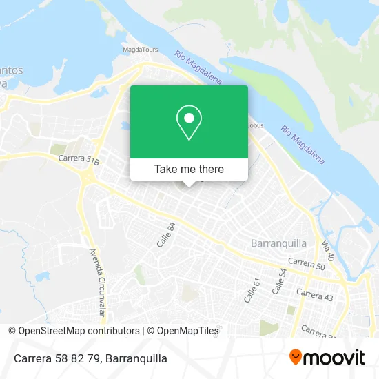 Carrera 58 82 79 map