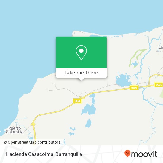 Hacienda Casacoima map