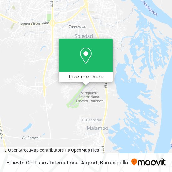 Ernesto Cortissoz International Airport map
