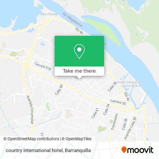 country international hotel map