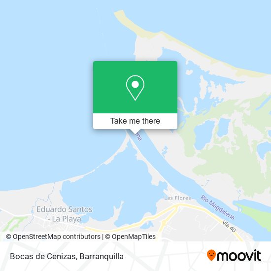 Bocas de Cenizas map