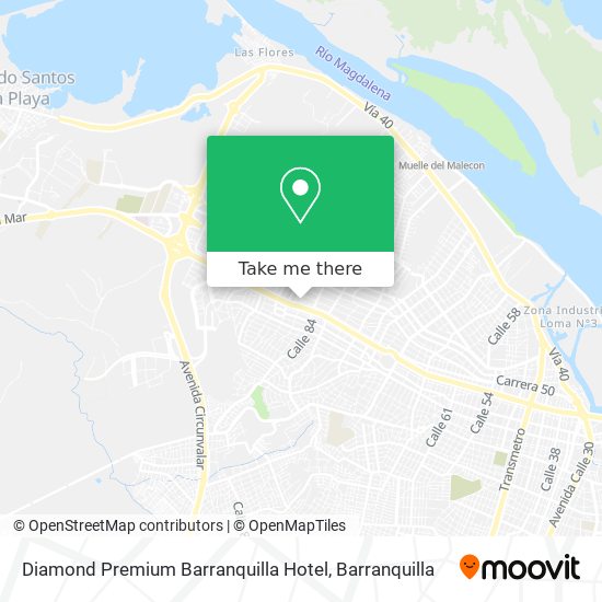 Diamond Premium Barranquilla Hotel map