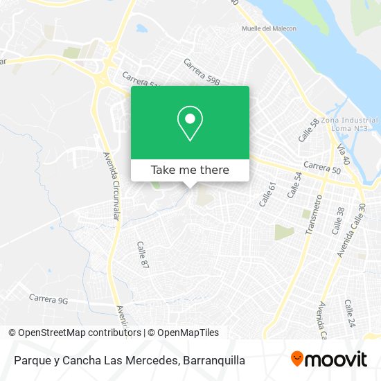 Parque y Cancha Las Mercedes map