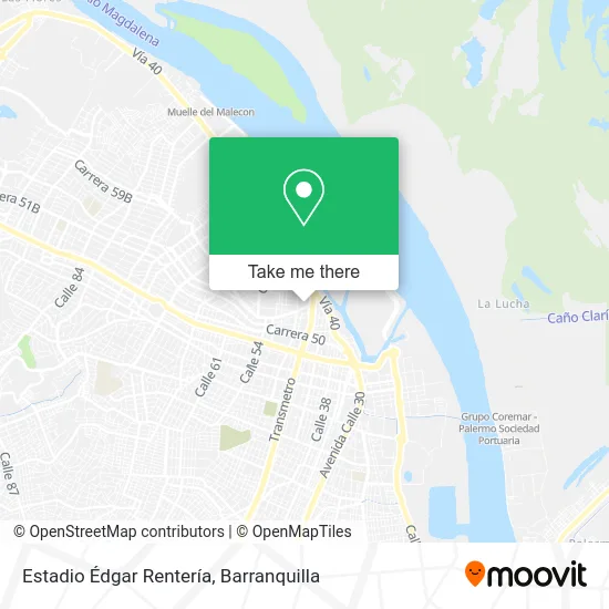 Estadio Édgar Rentería map