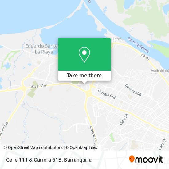 Calle 111 & Carrera 51B map