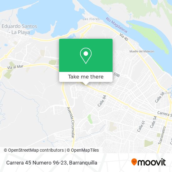 Carrera 45 Numero 96-23 map