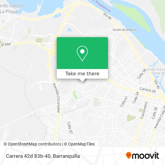 Carrera 42d 83b-40 map