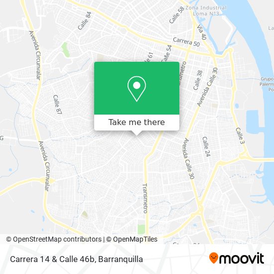 Carrera 14 & Calle 46b map