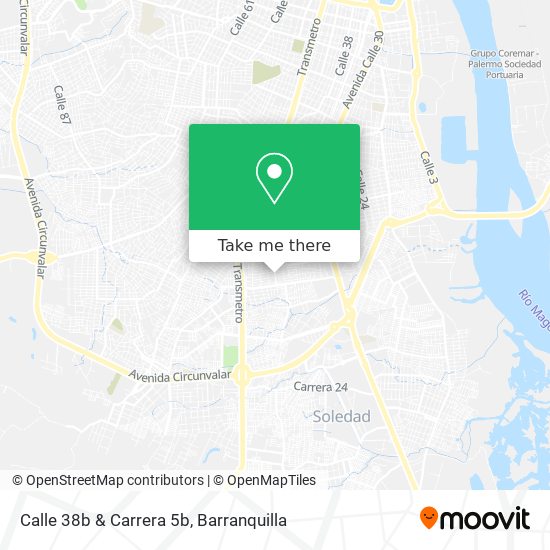 Mapa de Calle 38b & Carrera 5b