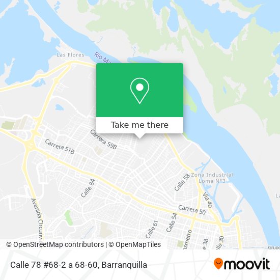 Mapa de Calle 78 #68-2 a 68-60