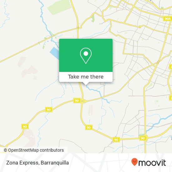 Zona Express map