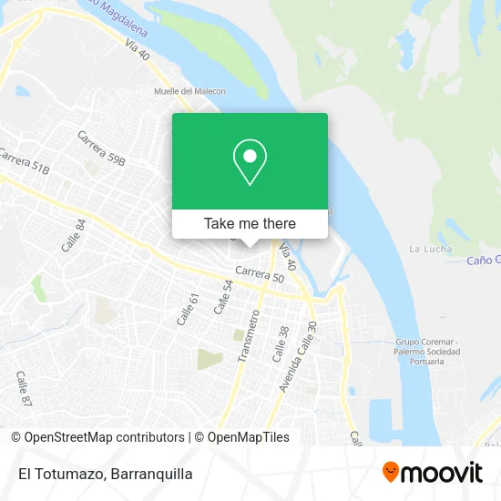 El Totumazo map