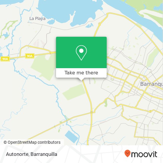 Autonorte map
